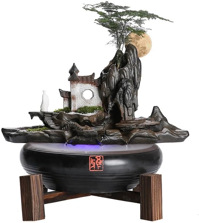 Elegant Indoor Ceramic Fountain for Home Office Decor