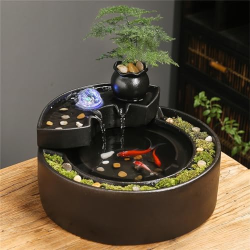 Creative Water Ornaments Circulating Fountain Ceramic Living Room Decor