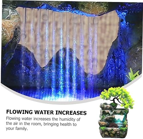 Amosfun Tabletop Water Fountain Decorative Resin Ornament