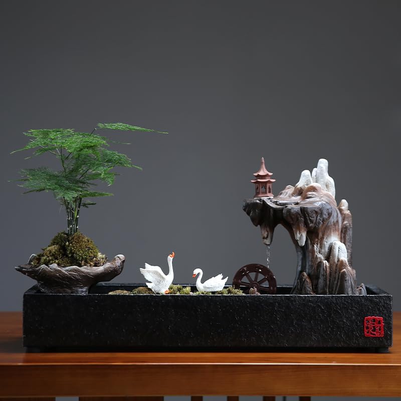 Water Fountain Indoor Zen Decorative Desktop Humidifier
