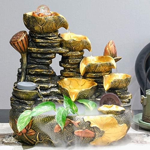 Indoor Water Fountain Rockery Humidifier Decoration Desktop Gift