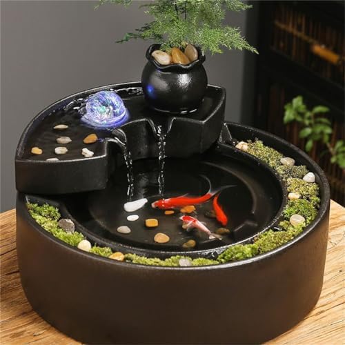 Creative Water Ornaments Circulating Fountain Ceramic Living Room Decor