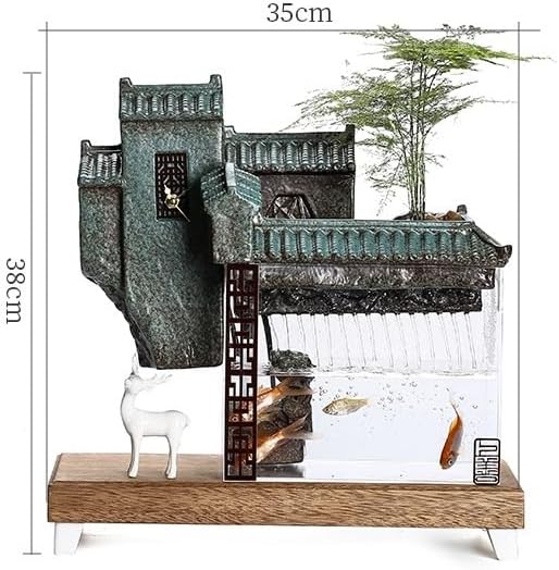 Indoor Fountain Tabletop Ceramic Humidifier Decor