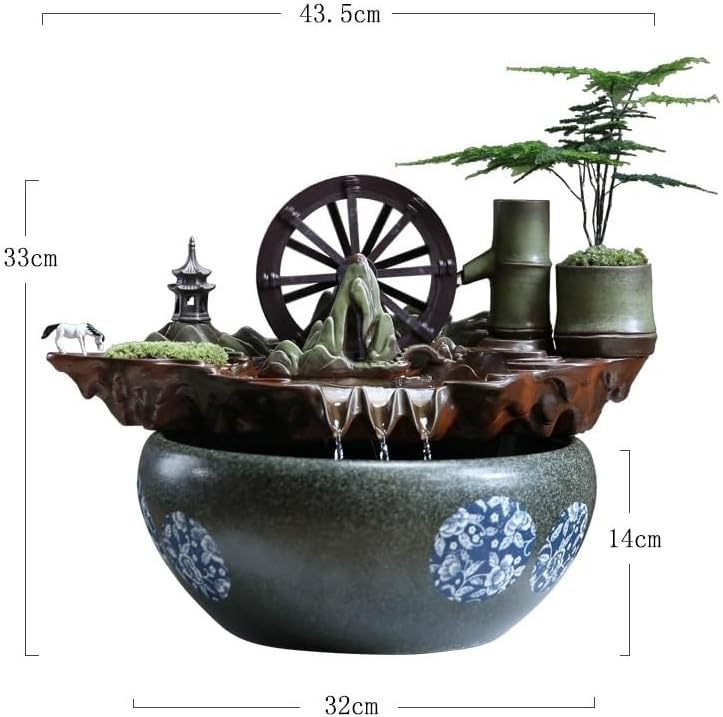 Zen Indoor Waterfall Fountain for Desktop Decor