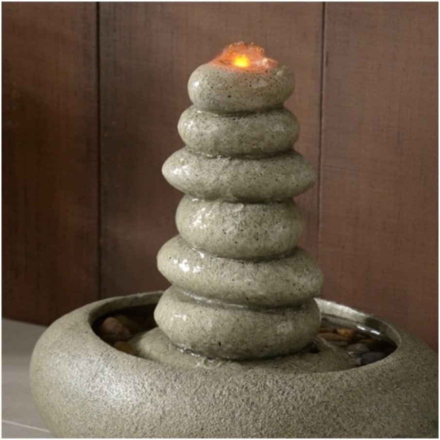 Desktop Fountain with Gurgling Water for Living Room Decor