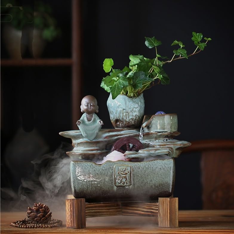 Indoor Ceramic Tabletop Fountain for Home Decor