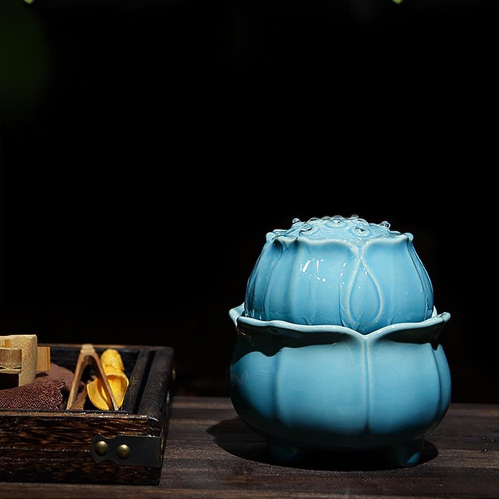 Elegant Desktop Ceramic Water Fountain with Circulating Design
