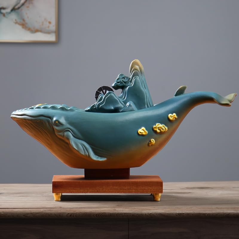 Whale Zen Water Fountain Decor Indoor Humidifier