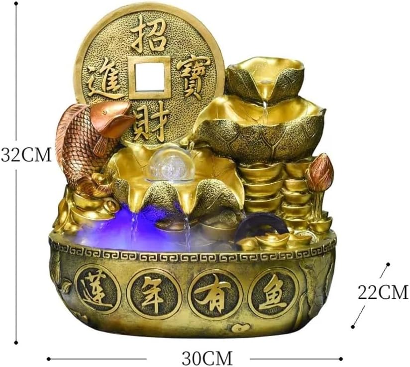 Indoor Tabletop Fountain with Calming Water Flow