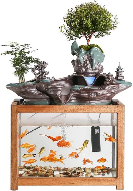 Modern Indoor Fountain Tabletop Decor for Home Office