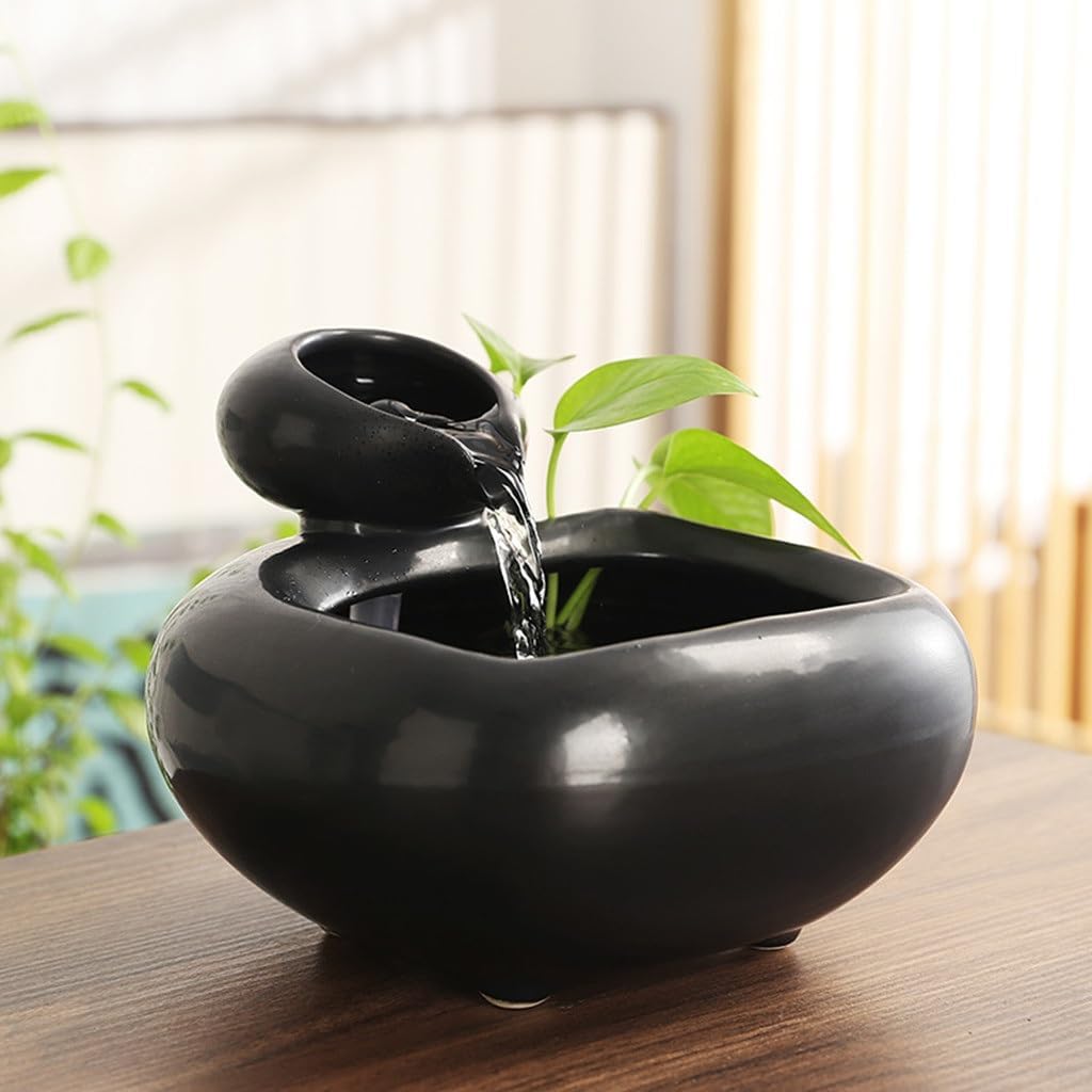 Ceramic Water Circulating Desktop Fountain Decor