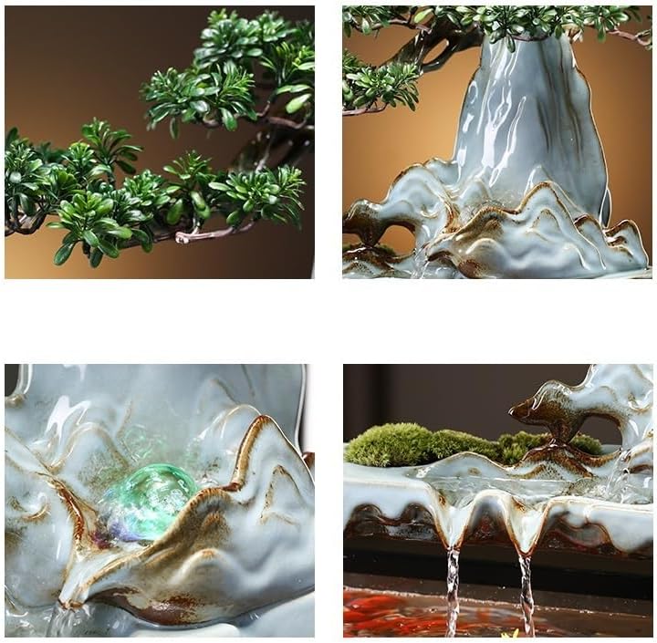 Chinese Style Tabletop Fountain with Humidifier