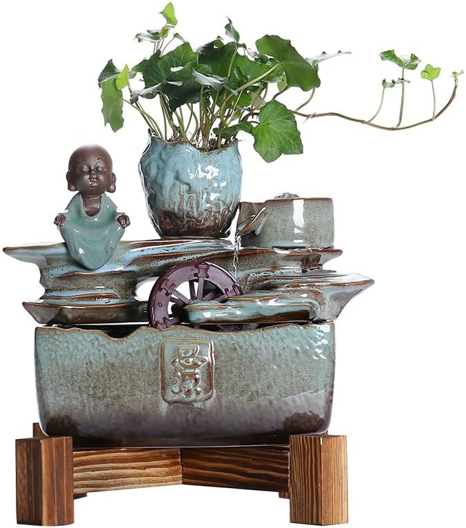 Indoor Ceramic Tabletop Fountain for Home Decor