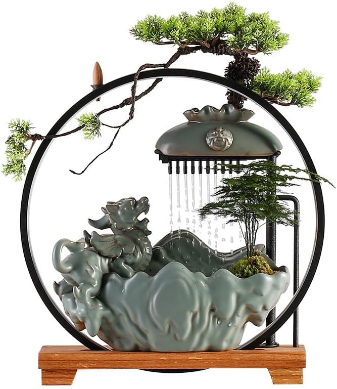 Indoor Water Fountain with Zen Waterfall Design