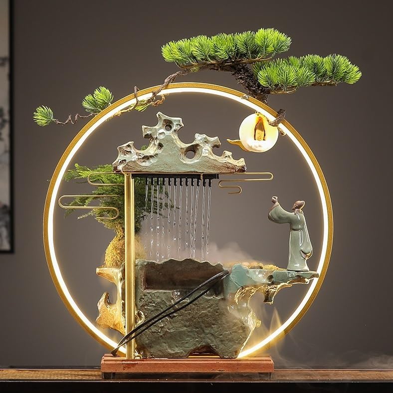 Indoor Lucky Water Fountain with Circulating Water Feature
