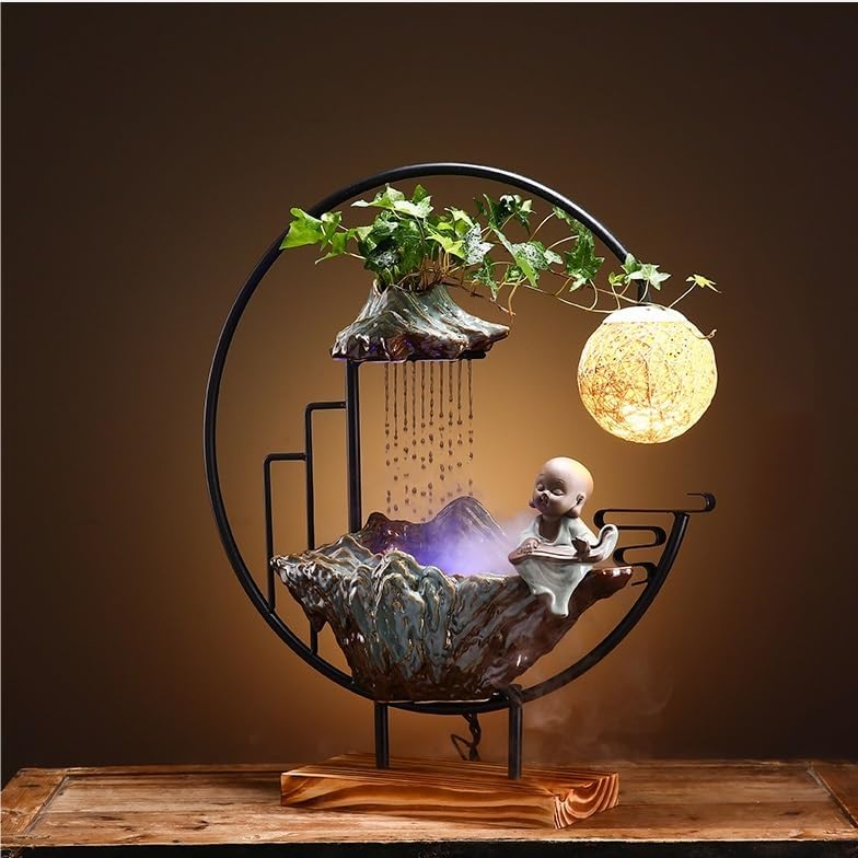 Indoor Fountain Tabletop Fountain for Home Office and Living Room Decor