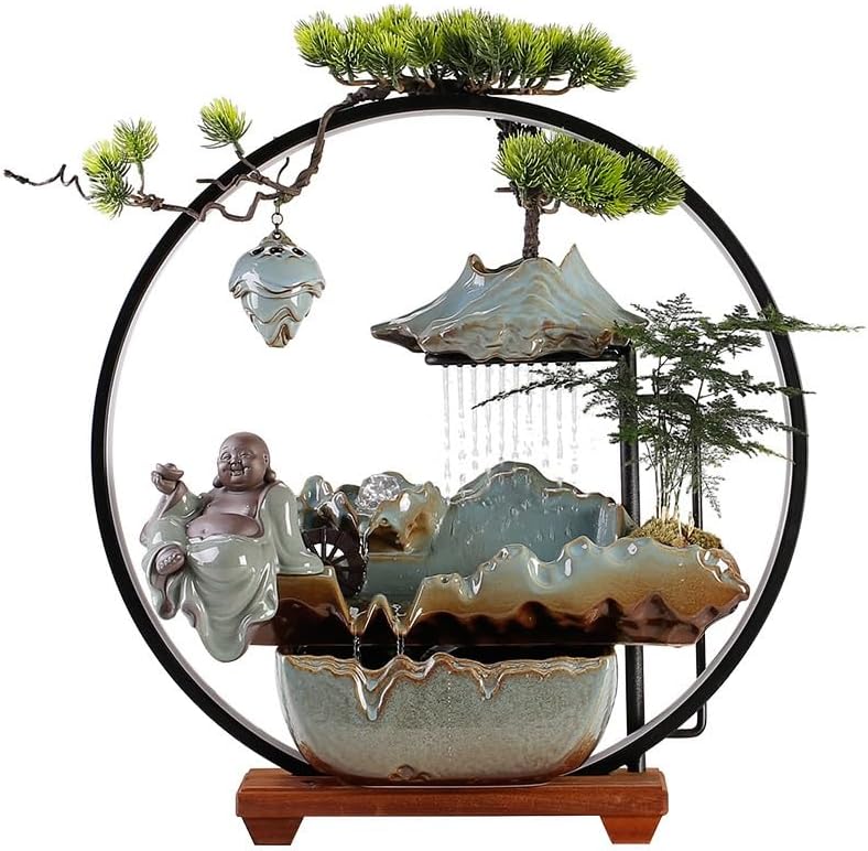 Aesthetic Indoor Water Fountain with Wealth Symbol Design