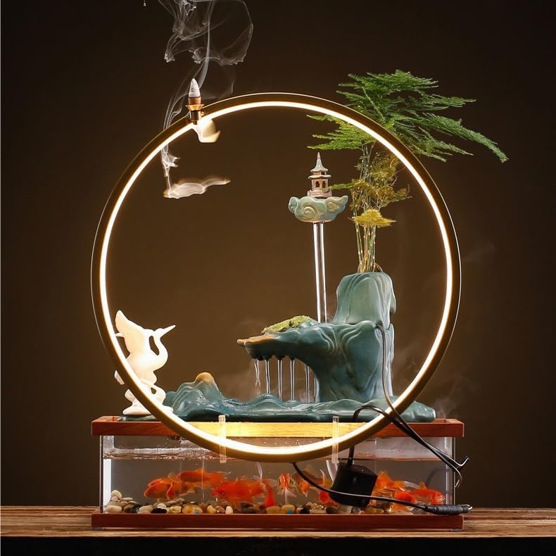 Modern Indoor Fountain Tabletop Water Ornament