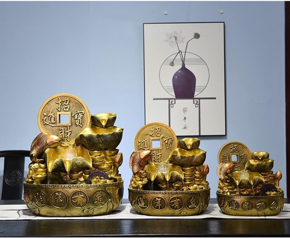 Elegant Indoor Tabletop Fountain with Calming Water Flow