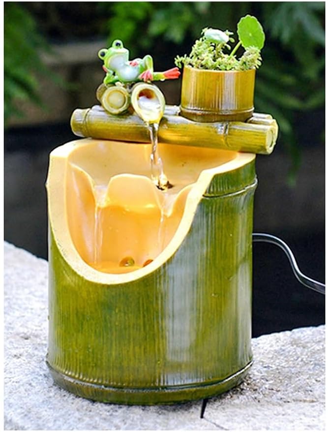 Large Bamboo Fountain for Home Office Decor