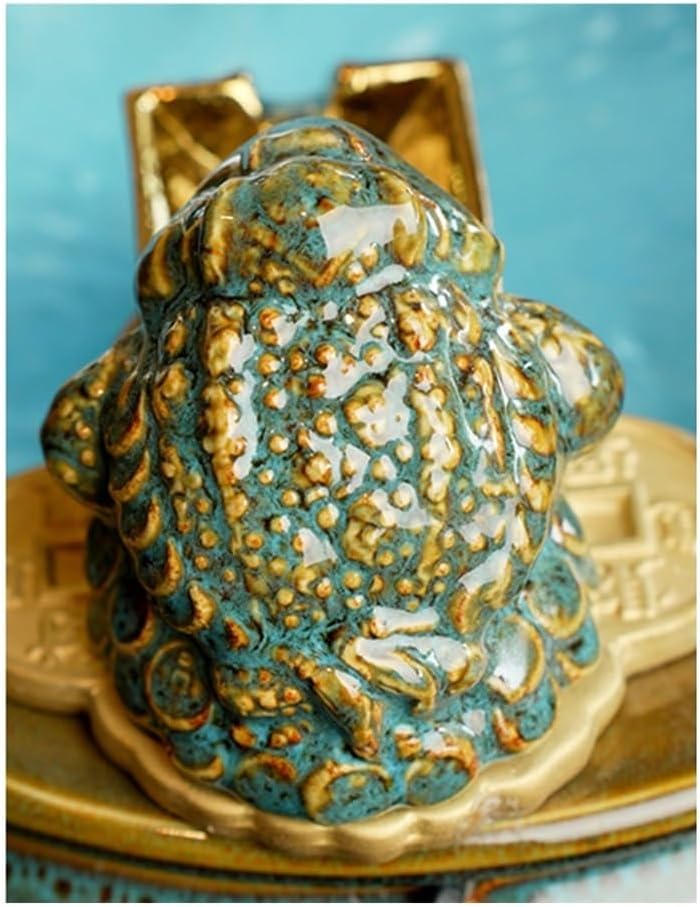 Ceramic Tabletop Fountain with Water Wheel and Lucky Decor