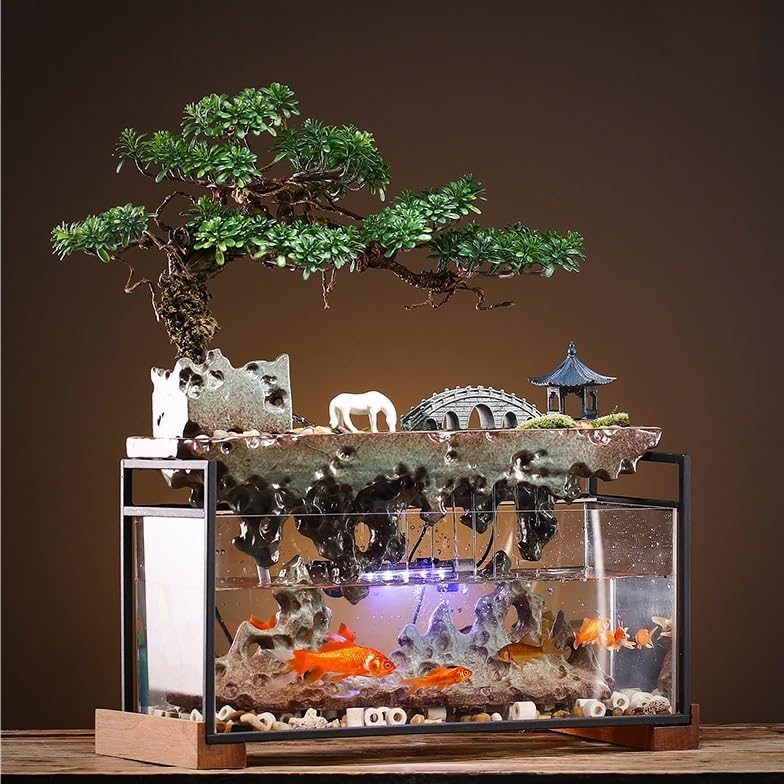 Indoor Fountain Tabletop Fountain Flowing Water Decor Accessory