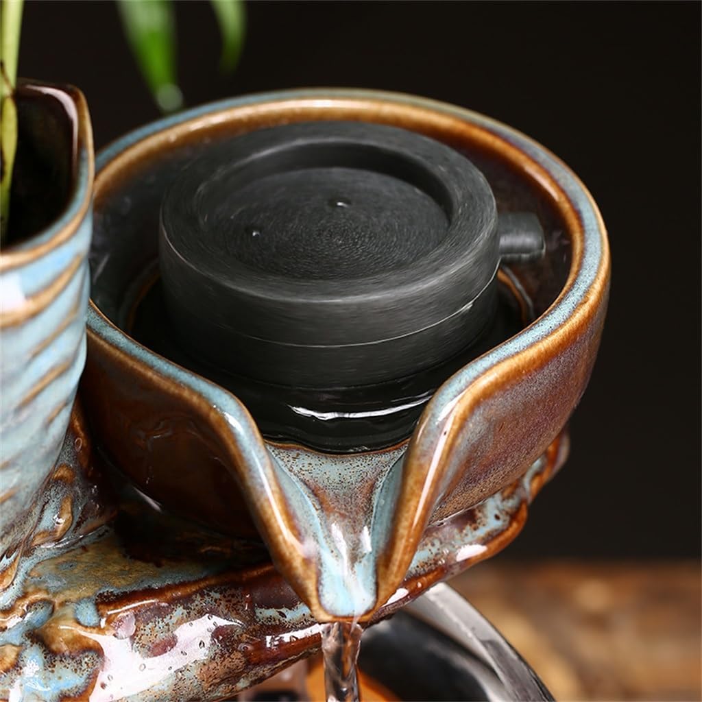 Small Fish Tank Automatic Flowing Water Desktop Fountain Decorative Ornament