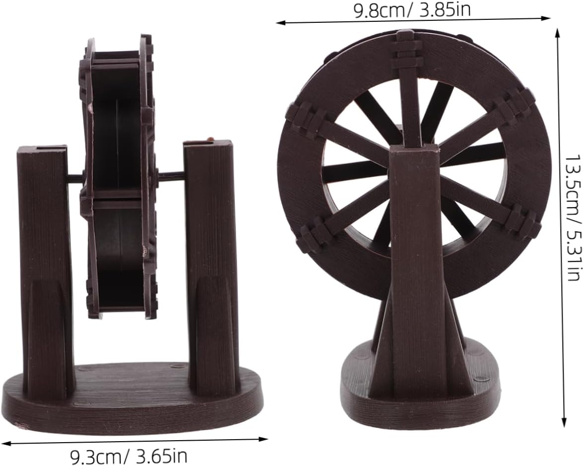 Waterfall Water Wheel Fountain for Indoor Outdoor Patio