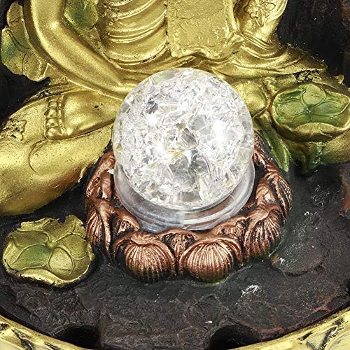 Focket Tabletop Fountain with LED Light and Water Sound