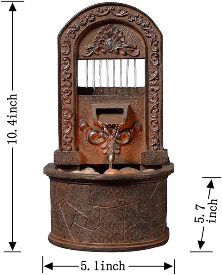 Elegant Retro Desktop Water Fountain for Home and Office