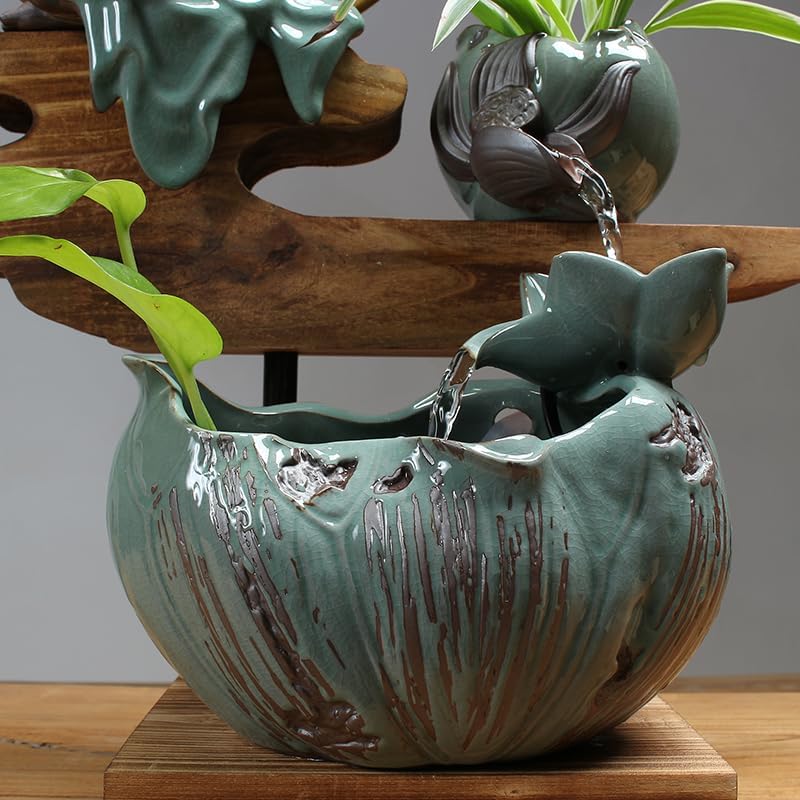 Indoor Water Fountain with Zen Waterfall Design 1