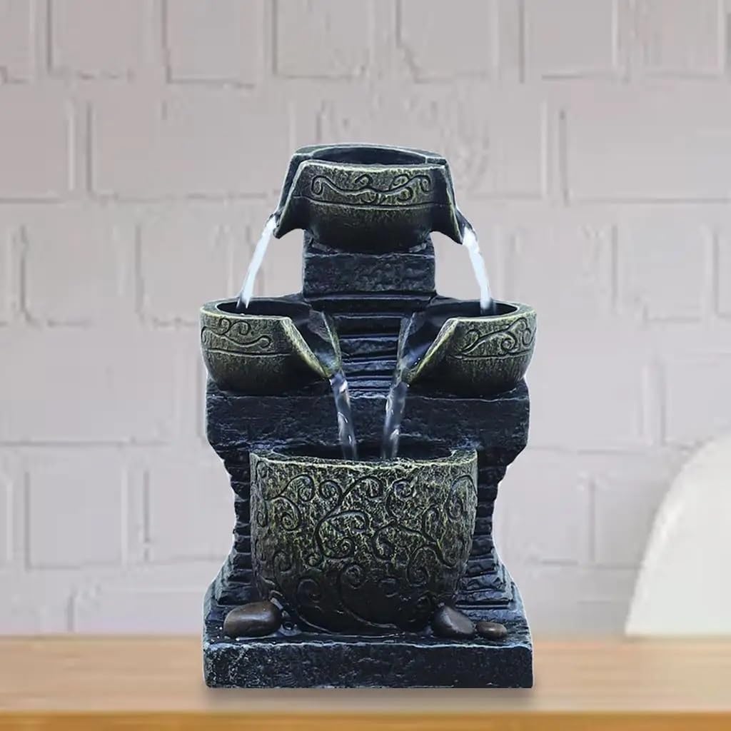 LED Light Water Feature Fountain Indoor Decor