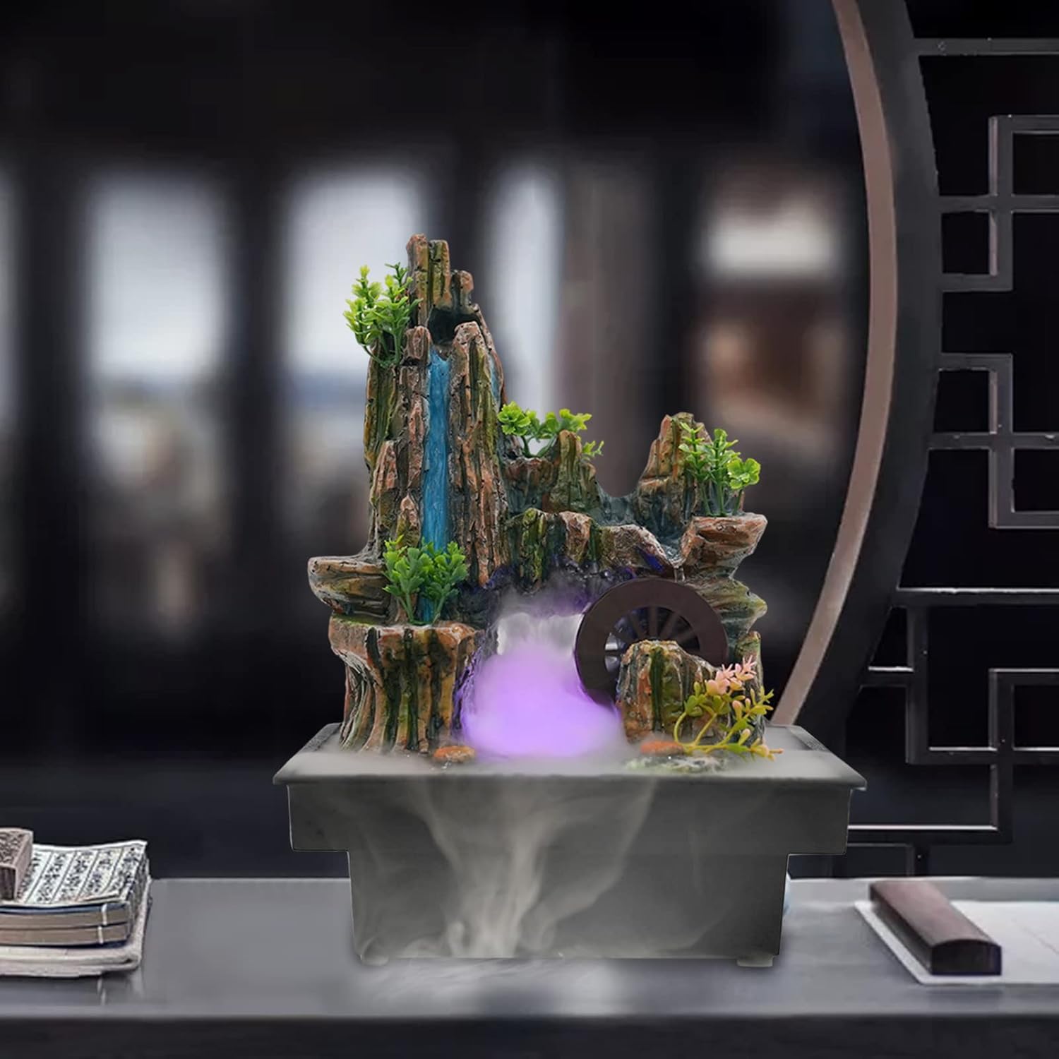 CaLaOCO Indoor Fountain with Atomizer and LED Light