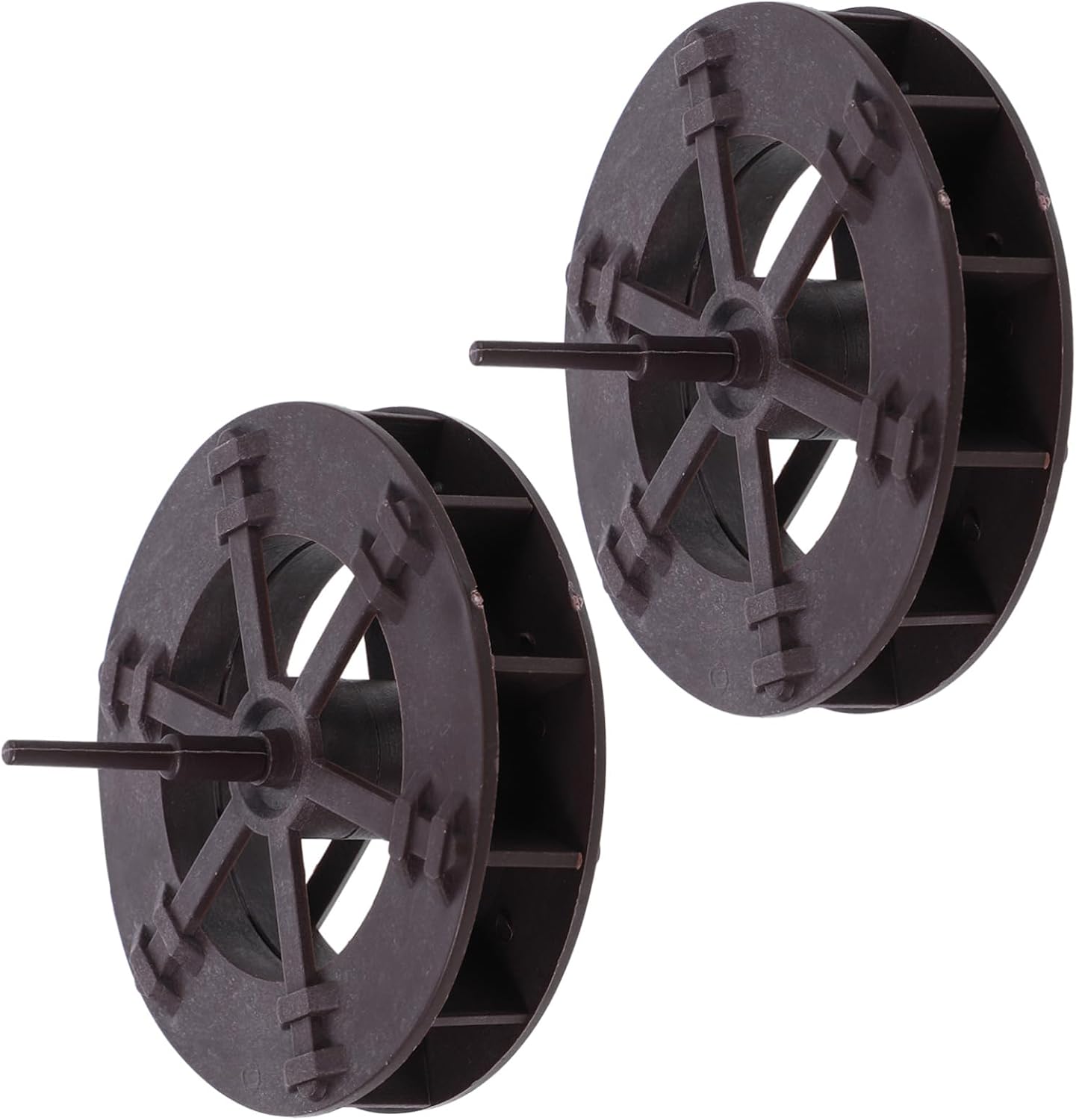 Cabilock 2pcs Rotating Water Wheel Fountain Decor