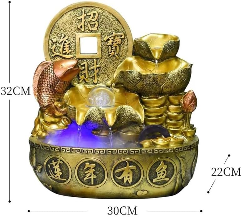 Elegant Tabletop Fountain Indoor Feng Shui Decor