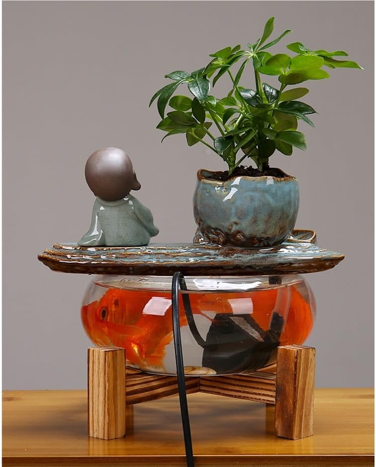 Modern Indoor Water Fountain with Goldfish Decoration