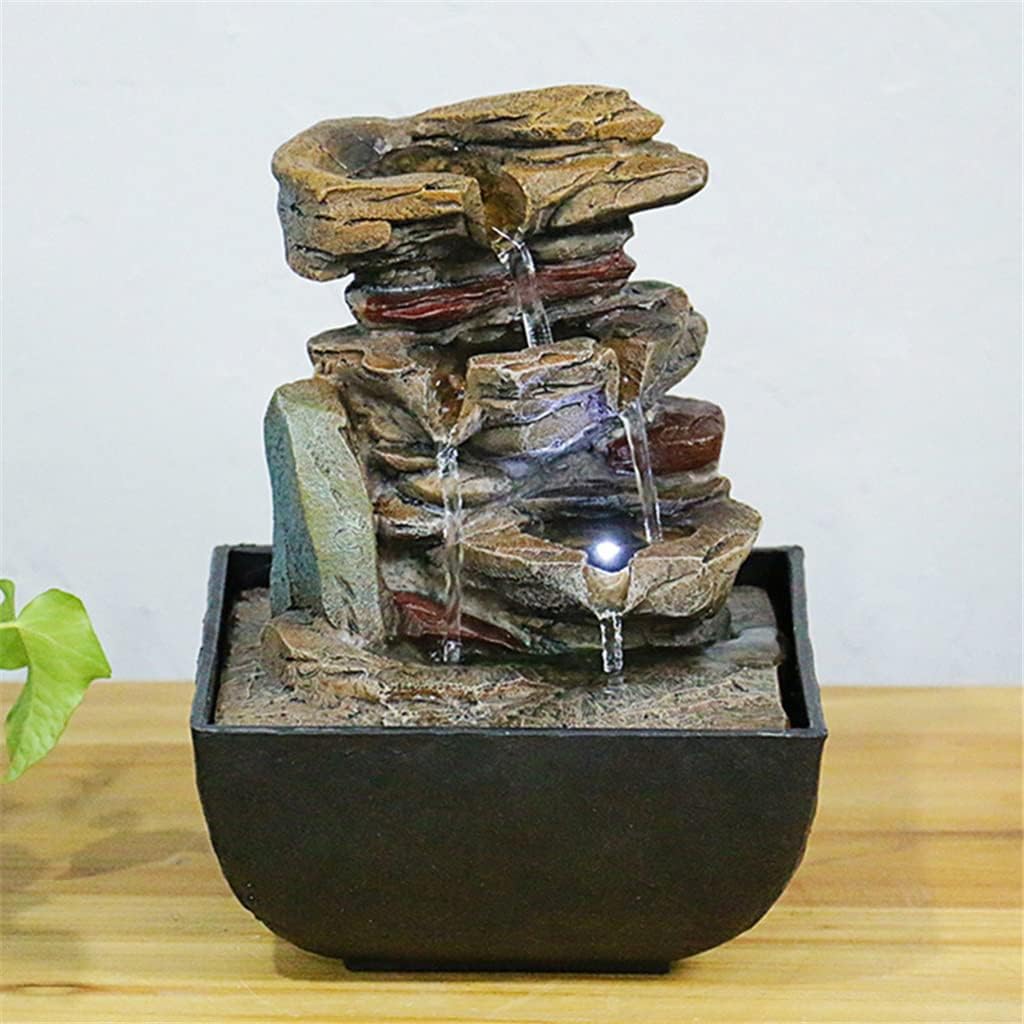 Desktop Fountain Rock Waterfall Indoor Waterfall Home Decor