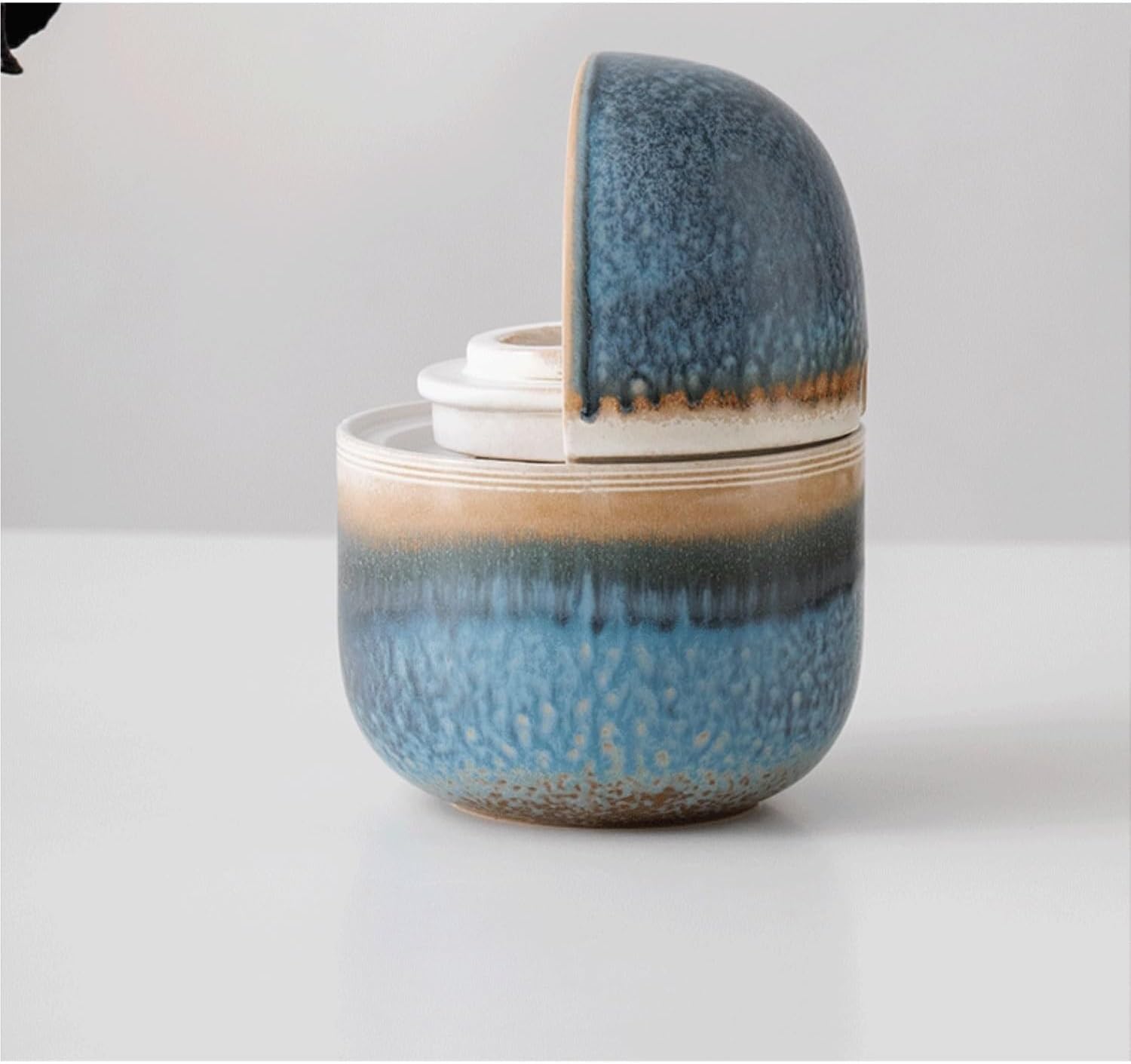 Ceramic Desktop Water Fountain Zen Decor Indoor Humidifier