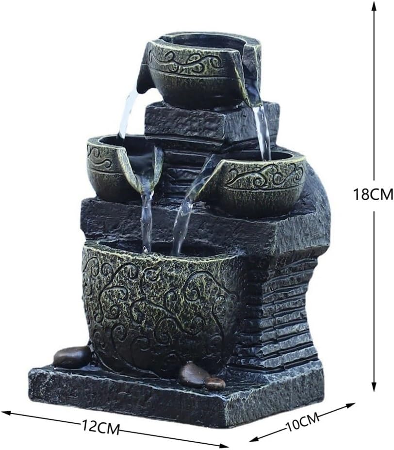 LED Light Water Feature Fountain Indoor Decor