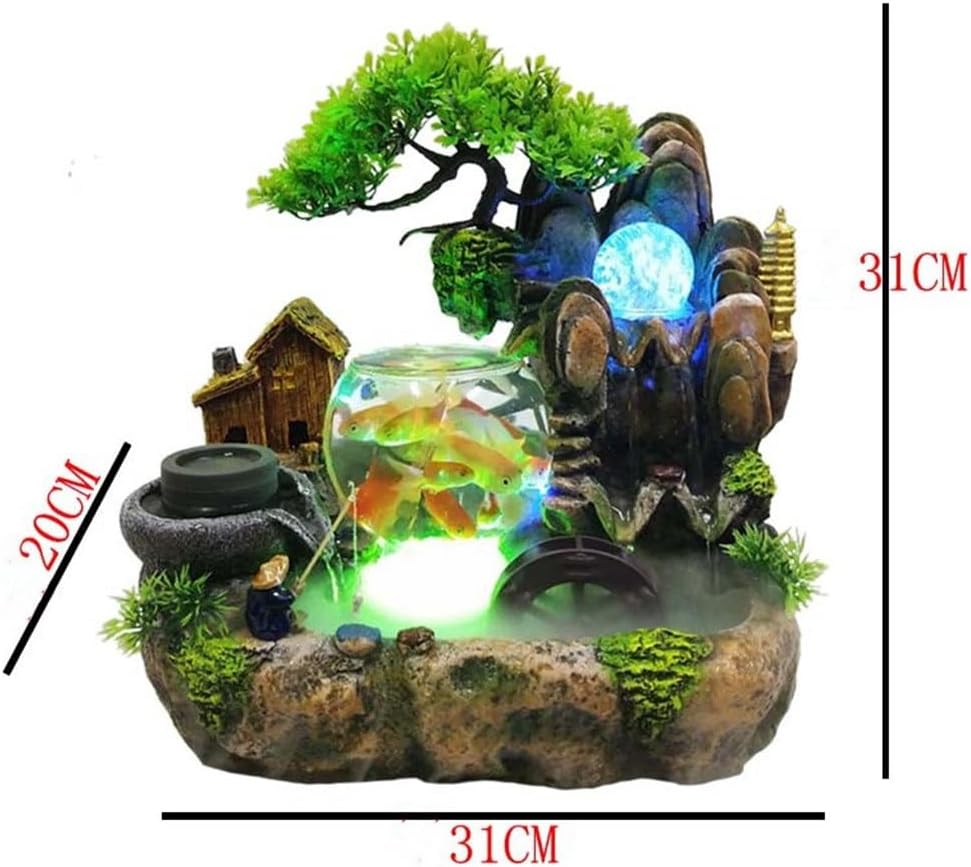 Eco-Friendly Tabletop Bonsai Fountain Decor