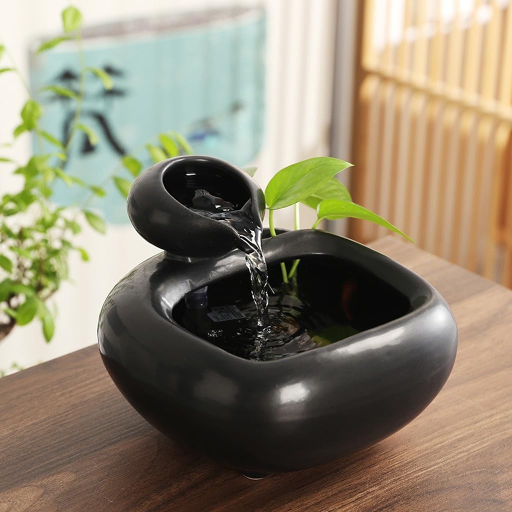 Ceramic Water Circulating Desktop Fountain Decor