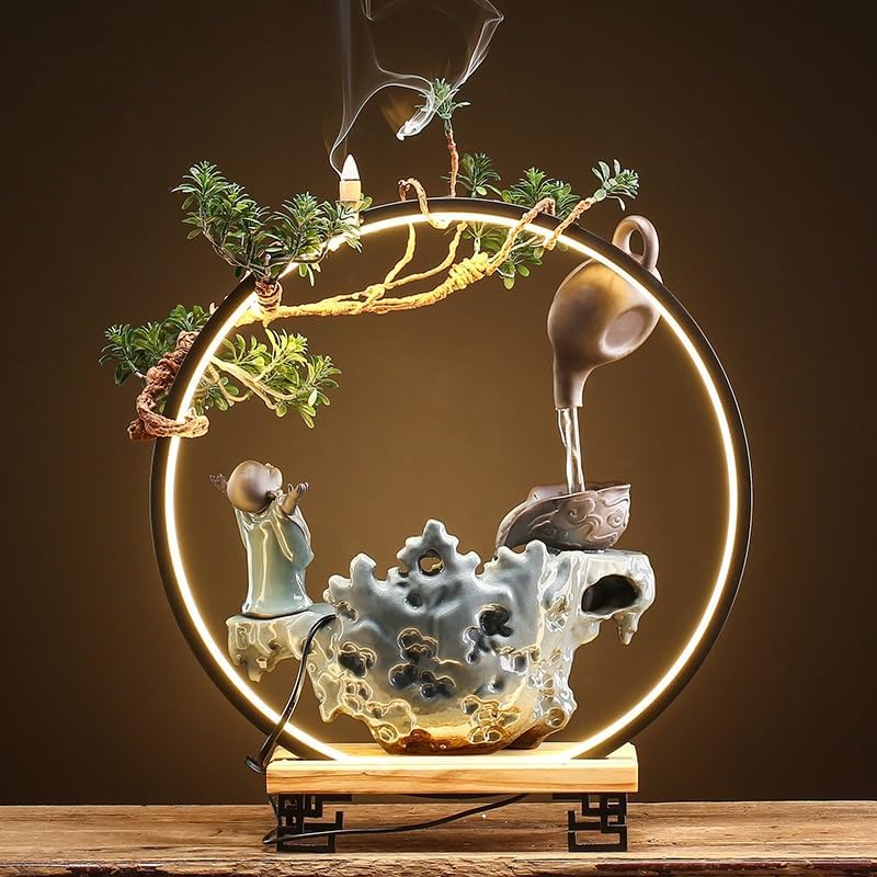Tabletop Fountain for Indoor Decor and Relaxation
