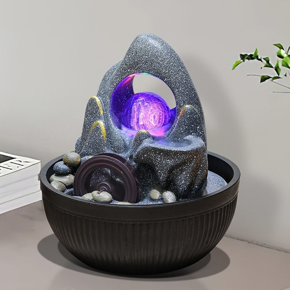 Elegant Desktop Water Fountain for Home Office Zen Meditation