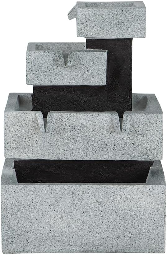 Elegant 4-Tier Water Fountain for Tranquility