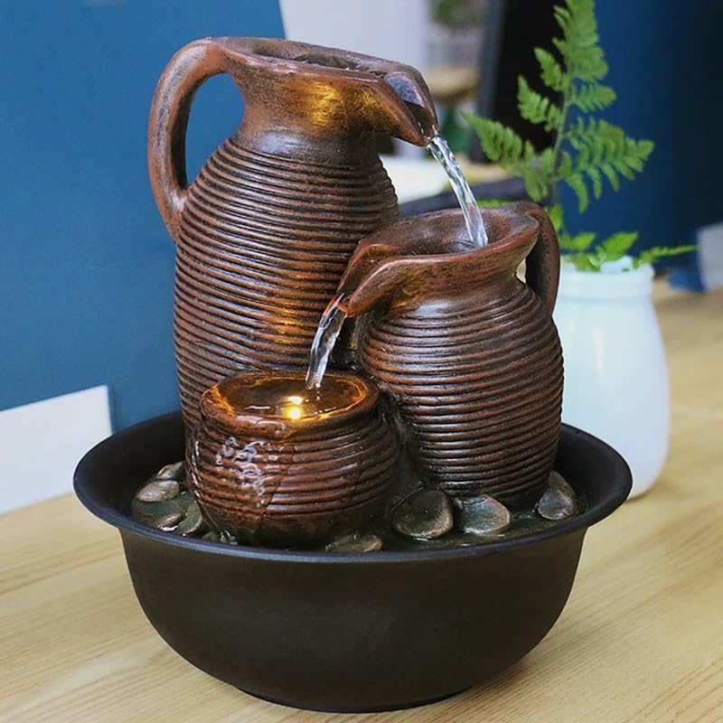 Indoor Tabletop Waterfall Fountain with Feng Shui Design