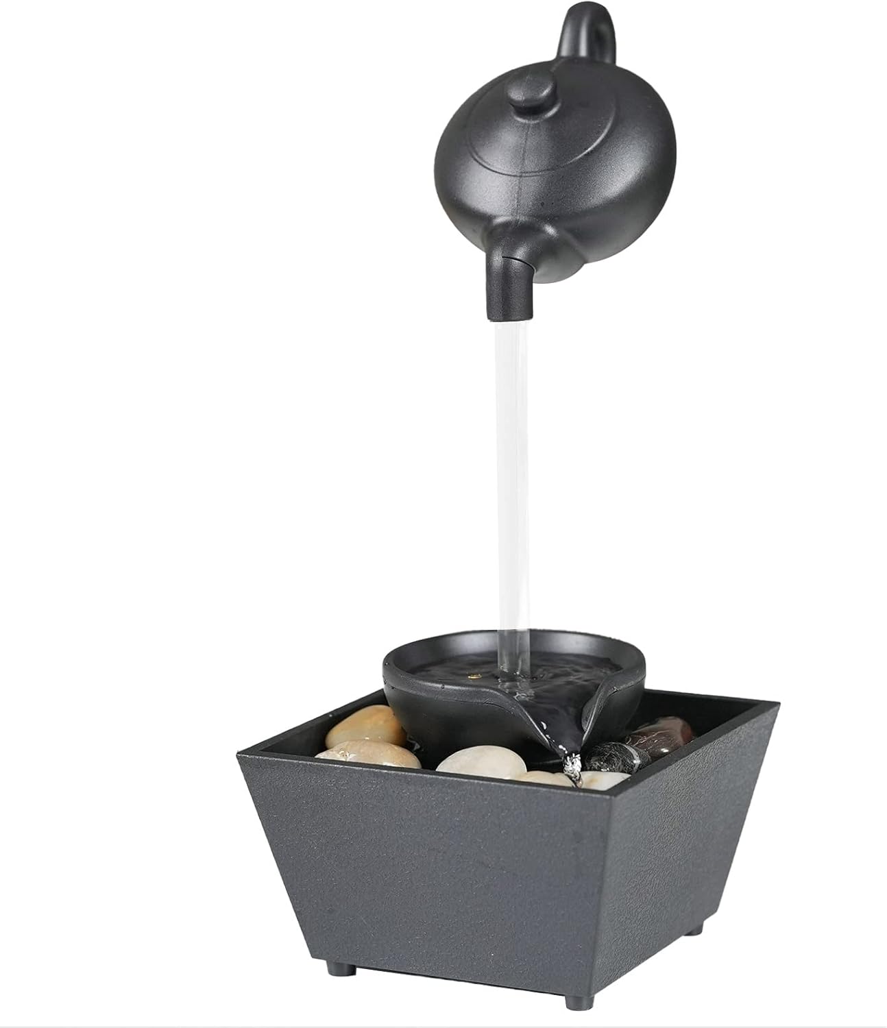 Floating Teapot Waterfall Office Desk Fountain Decoration