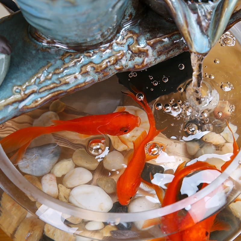 Modern Indoor Water Fountain with Goldfish Decoration