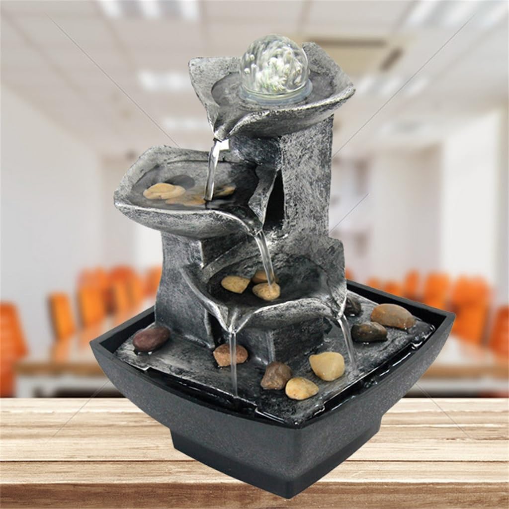 Water Fountain Desk Decor Iron Art Indoor Fountain
