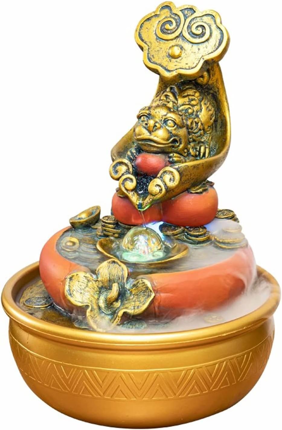 Elegant Desktop Water Fountain with LED Light