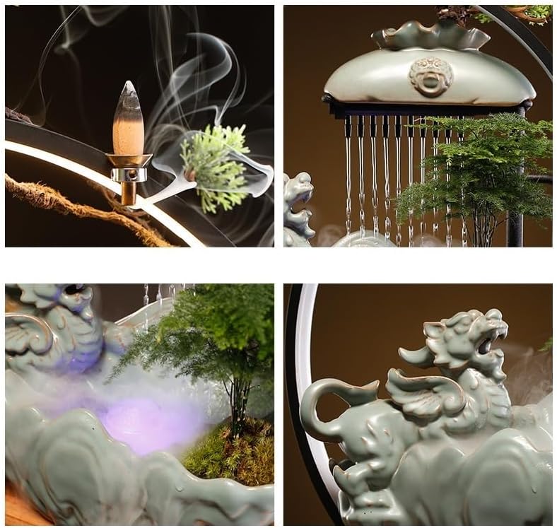 Indoor Water Fountain with Zen Waterfall Design